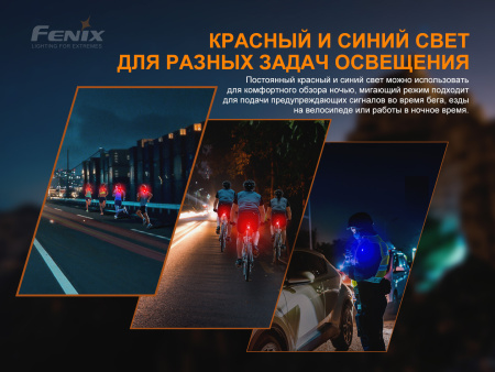 Фонарь-клипса Fenix Mini-Lite 150 Lumen (Черный, свет Белый/Красный/Синий)